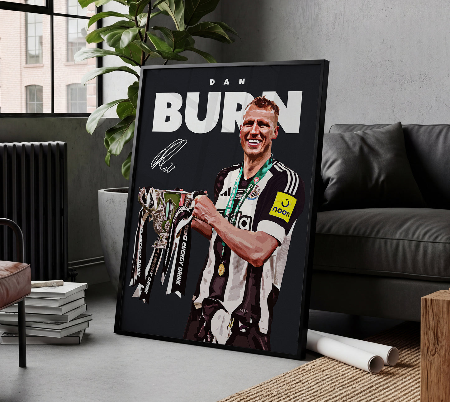 Dan Burn 24/25 4K Carabao Cup Poster