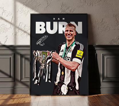 Dan Burn 24/25 4K Carabao Cup Poster