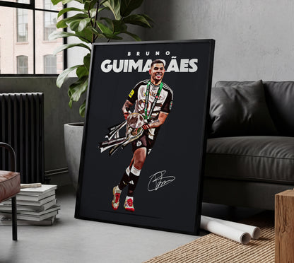 Bruno Guimaraes 24/25 4K Carabao Cup Poster