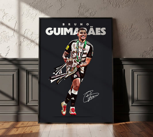 Bruno Guimaraes 24/25 4K Carabao Cup Poster
