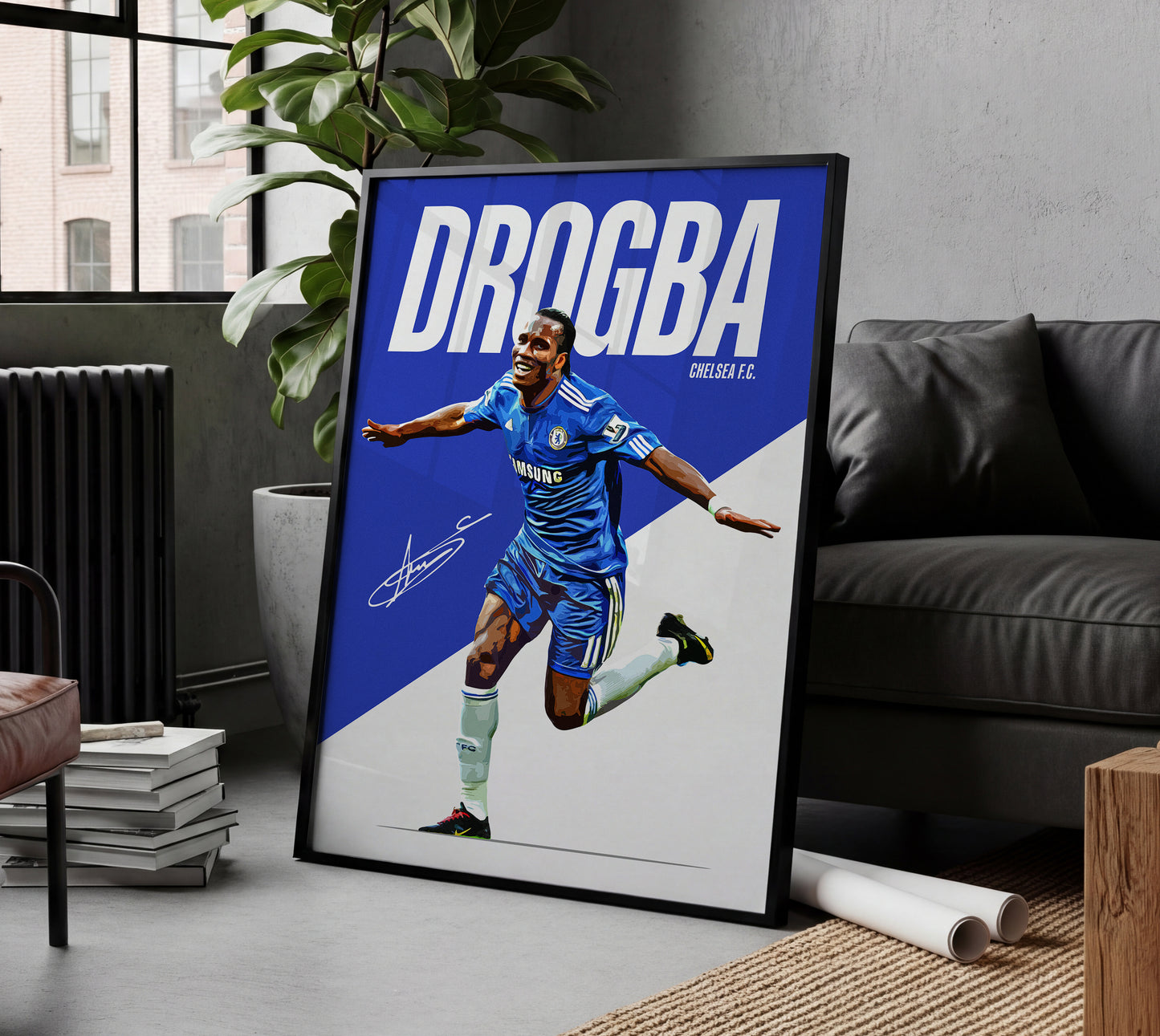 Didier Drogba 4K Icon Poster