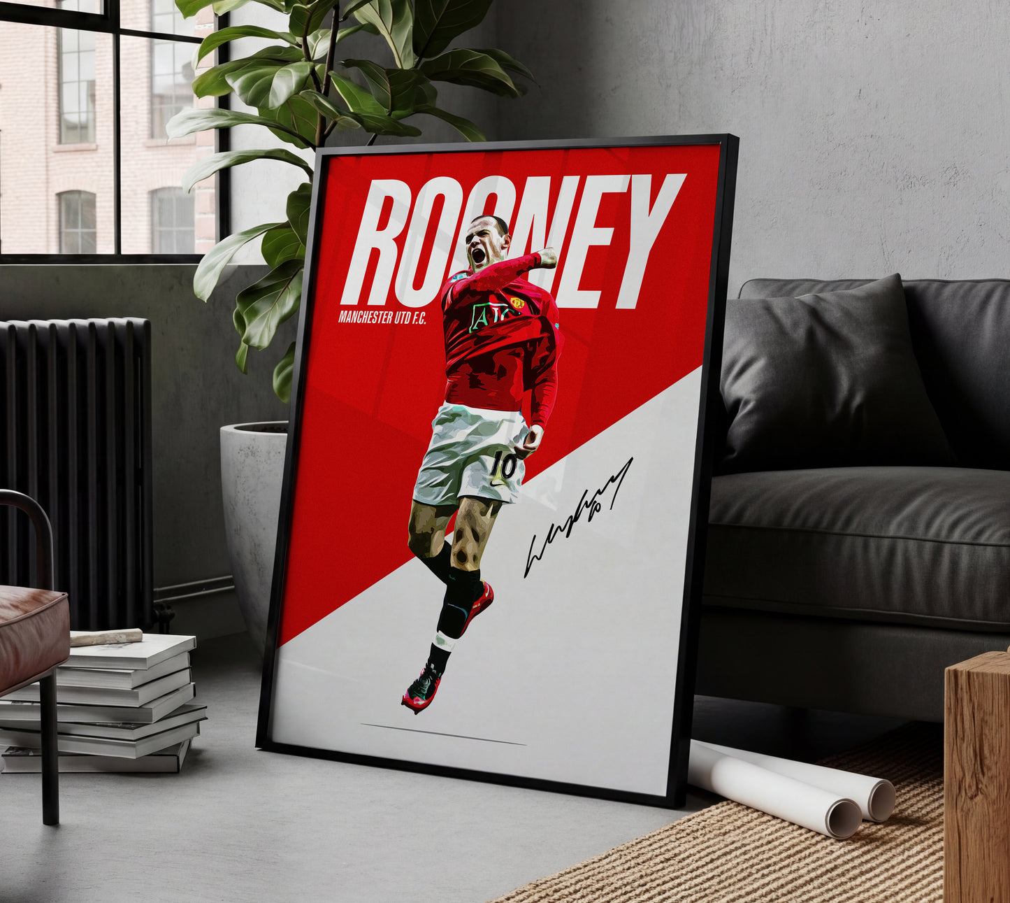 Wayne Rooney 4K Icon Poster