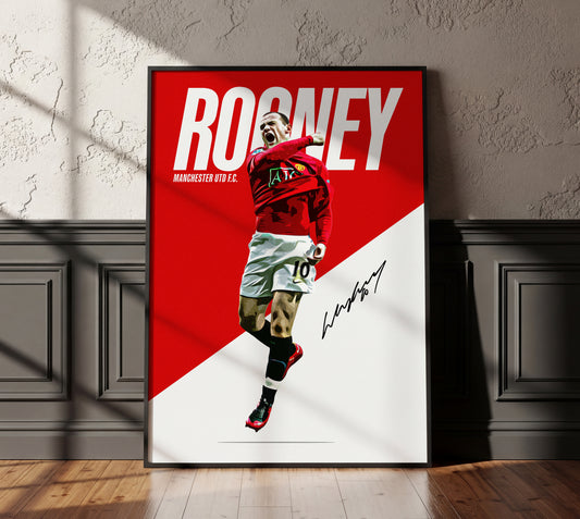 Wayne Rooney 4K Icon Poster
