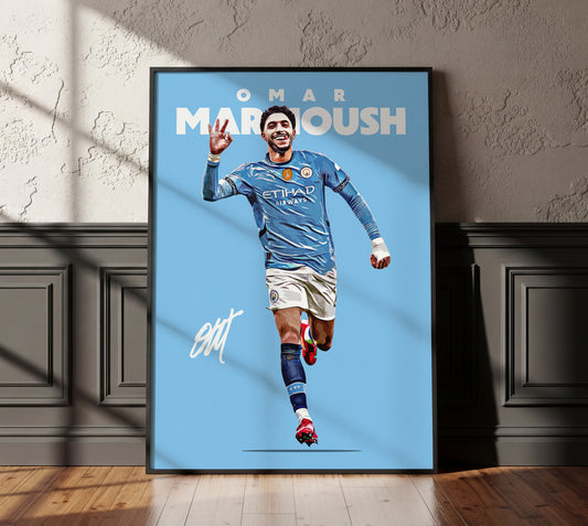 Omar Marmoush 24/25 4K Poster