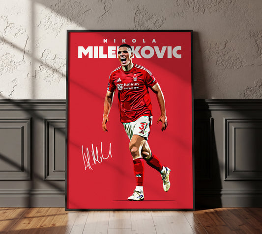 Nikola Milenkovic 24/25 4K Poster