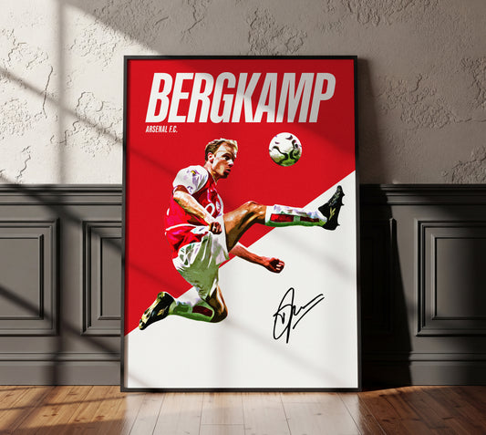 Dennis Bergkamp 4K Icon Poster