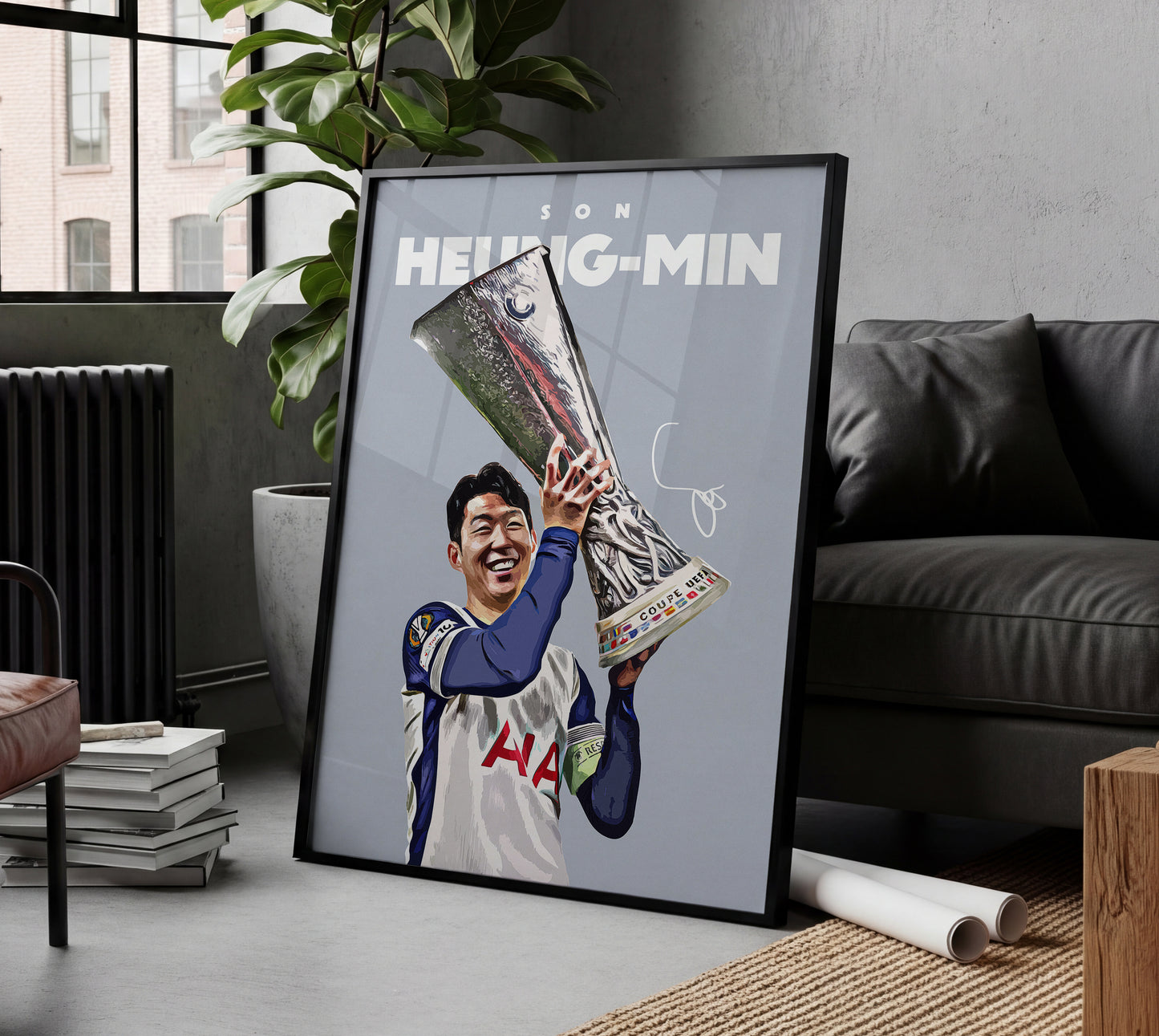 Son Heung-min 24/25 Europa League 4K Poster