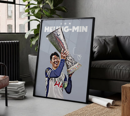 Son Heung-min 24/25 Europa League 4K Poster