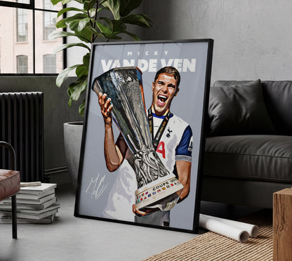Micky Van de Ven 24/25 Europa League 4K Poster