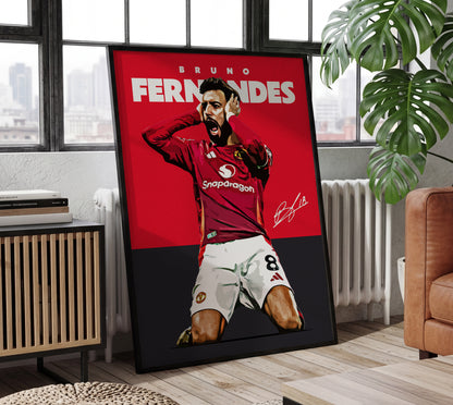 Bruno Fernandes 24/25 4K Poster