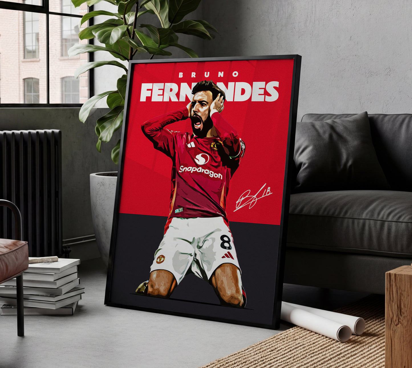 Bruno Fernandes 24/25 4K Poster