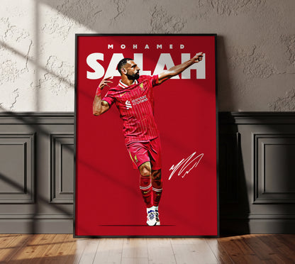 Mohamed Salah Celebration 24/25 4K Poster