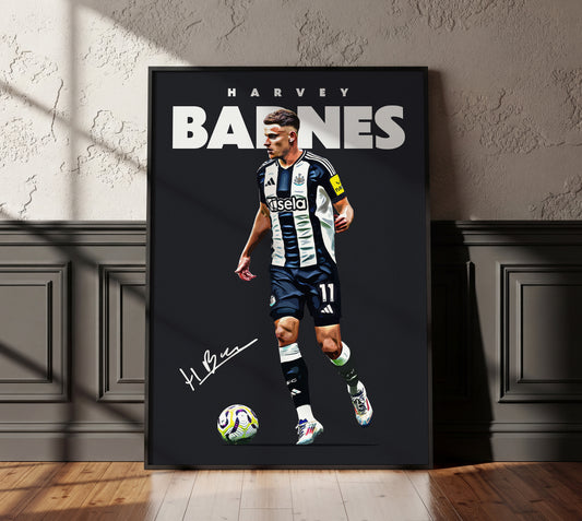Harvey Barnes 24/25 4K Poster