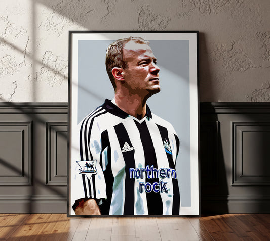 Alan Shearer Icon Poster