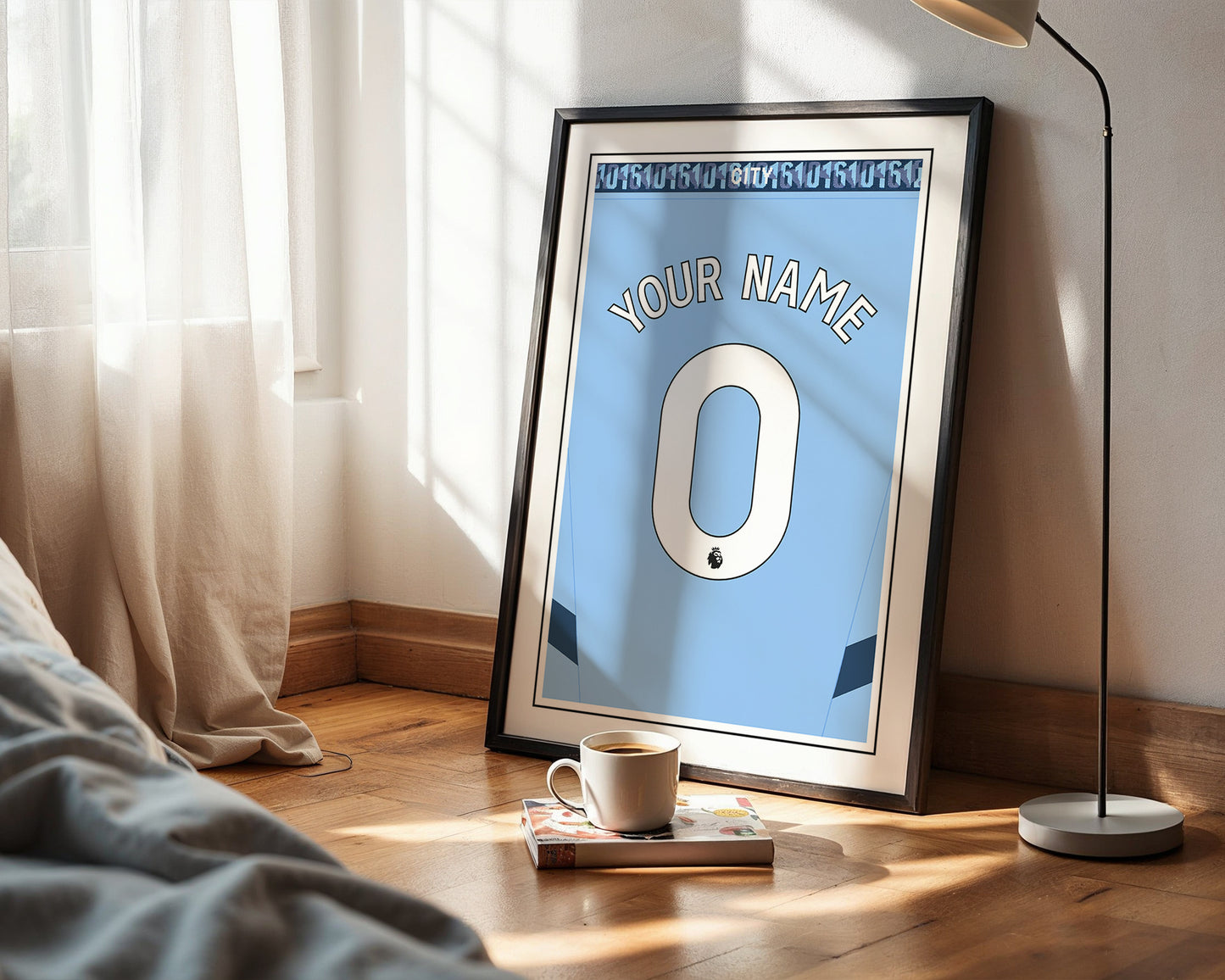 Manchester City Shirt 24/25 Customisable Poster