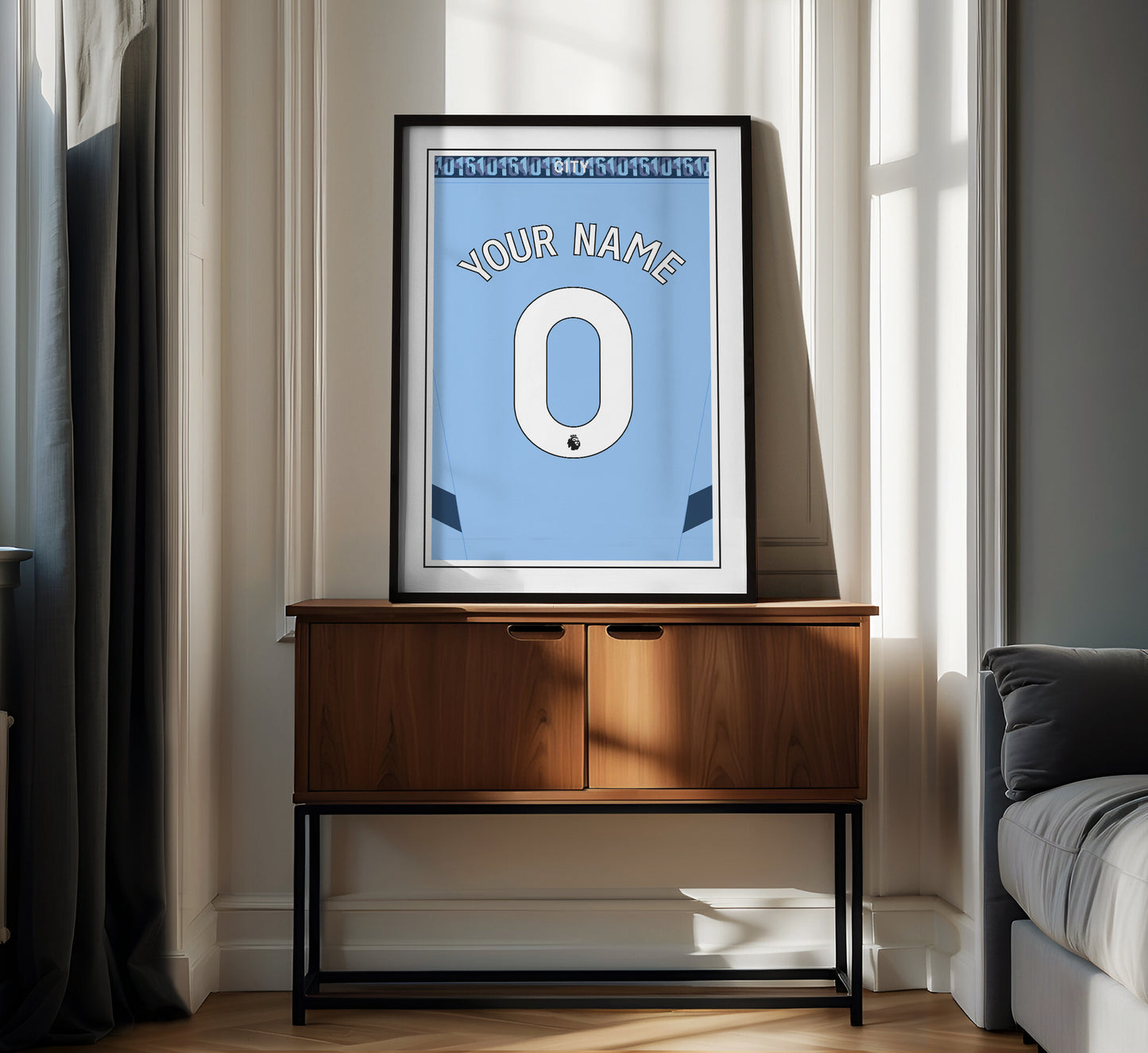 Manchester City Shirt 24/25 Customisable Poster