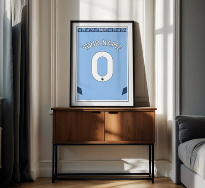 Manchester City Shirt 24/25 Customisable Poster