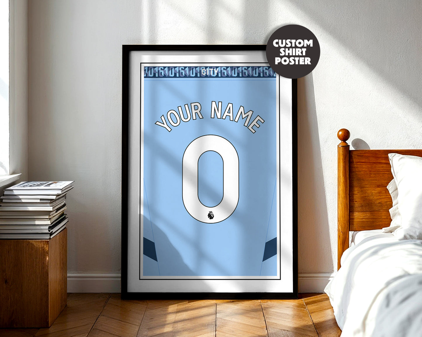 Manchester City Shirt 24/25 Customisable Poster