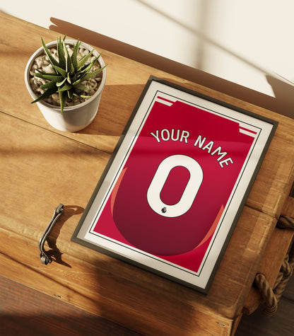 Manchester United Shirt 24/25 Customisable Poster