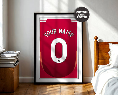 Manchester United Shirt 24/25 Customisable Poster