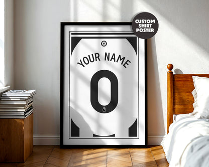 Newcastle United Shirt 24/25 Customisable Poster