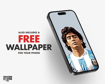 Diego Maradona 4K Poster