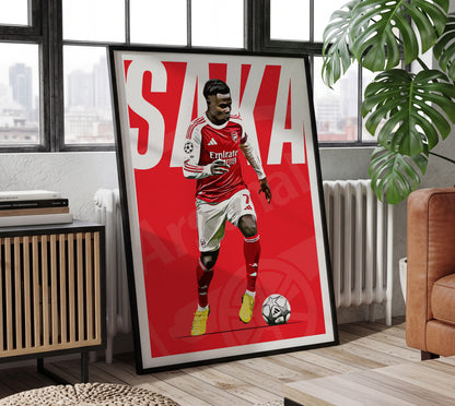Bukayo Saka 25/26 4K (Home) Poster