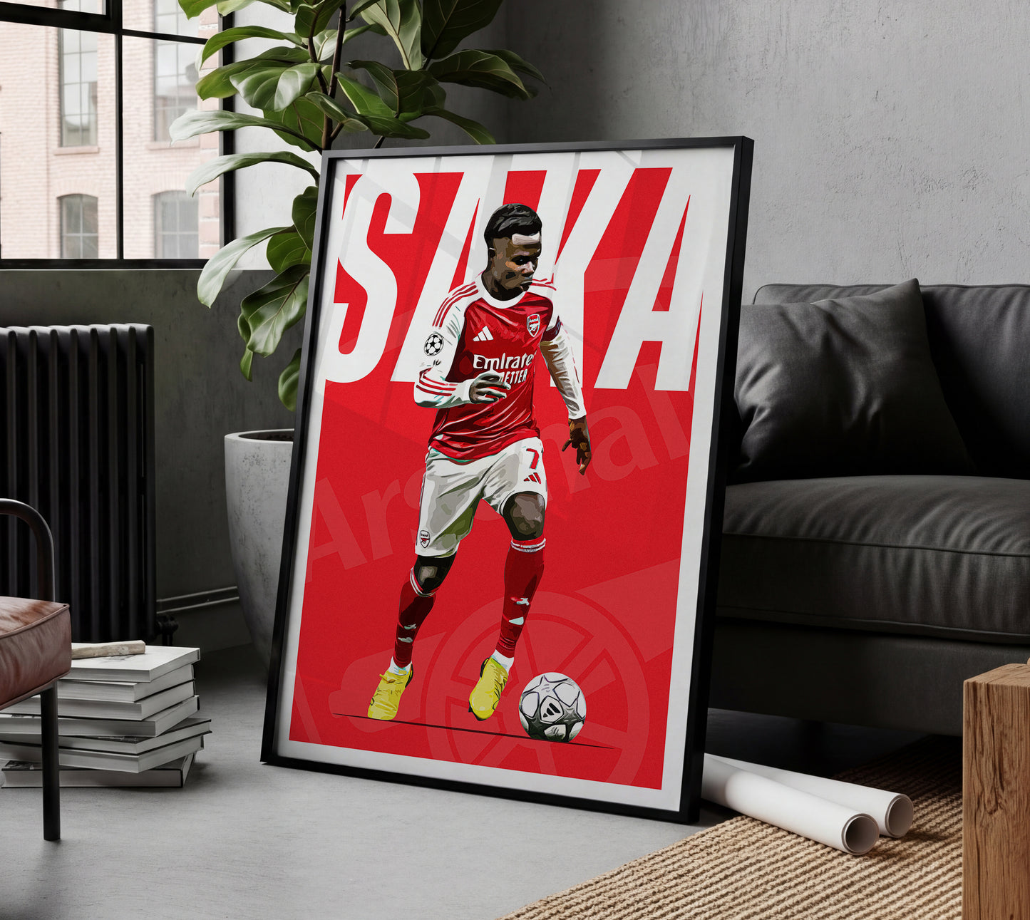 Bukayo Saka 25/26 4K (Home) Poster