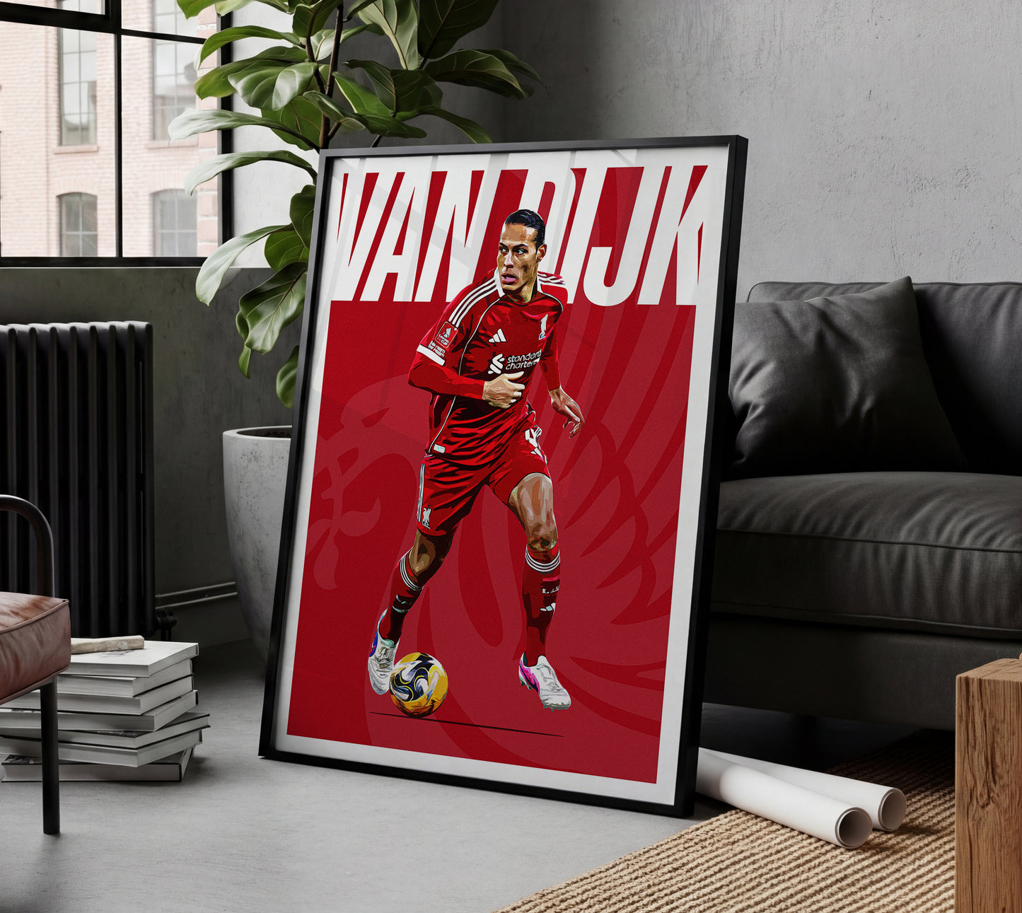 Virgil van Dijk 25/26 4K (Home) Poster