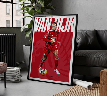Virgil van Dijk 25/26 4K (Home) Poster