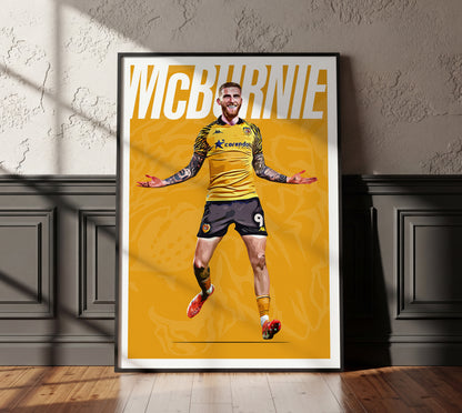 Ollie McBurnie 25/26 4K (Home) Poster