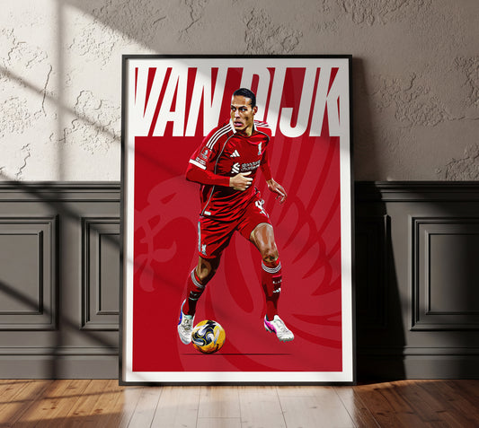 Virgil van Dijk 25/26 4K (Home) Poster