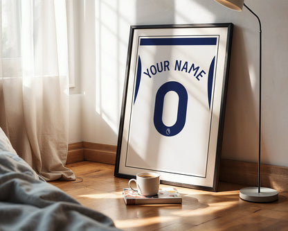 Tottenham Hotspur Shirt 24/25 Customisable Poster