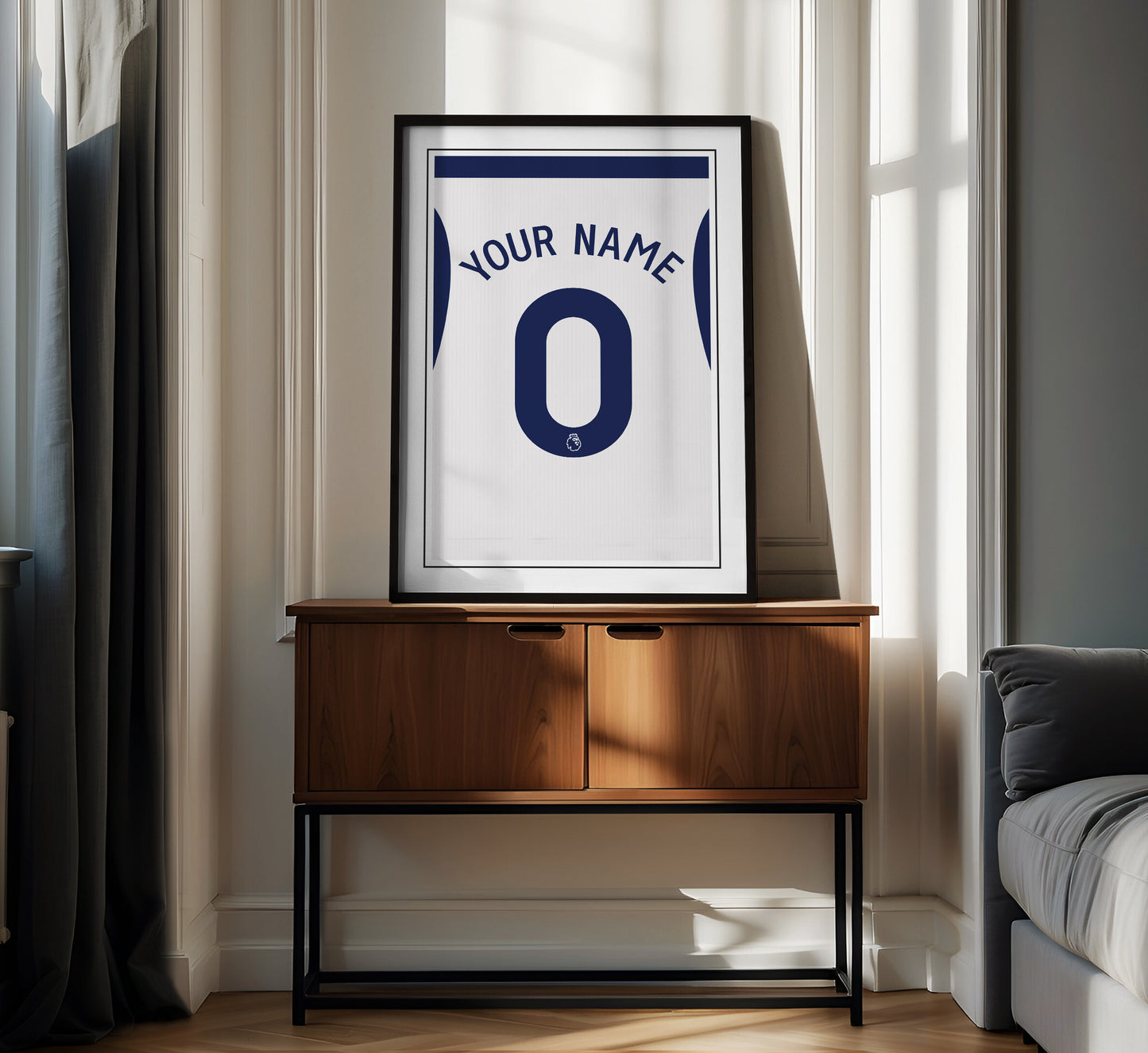 Tottenham Hotspur Shirt 24/25 Customisable Poster