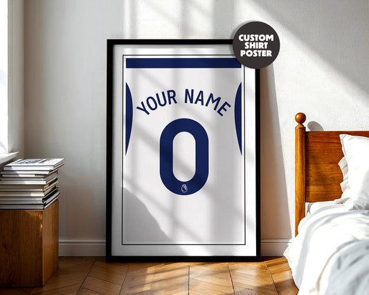 Tottenham Hotspur Shirt 24/25 Customisable Poster