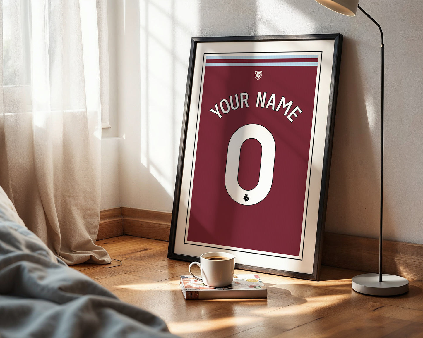 West Ham United Shirt 24/25 Customisable Poster