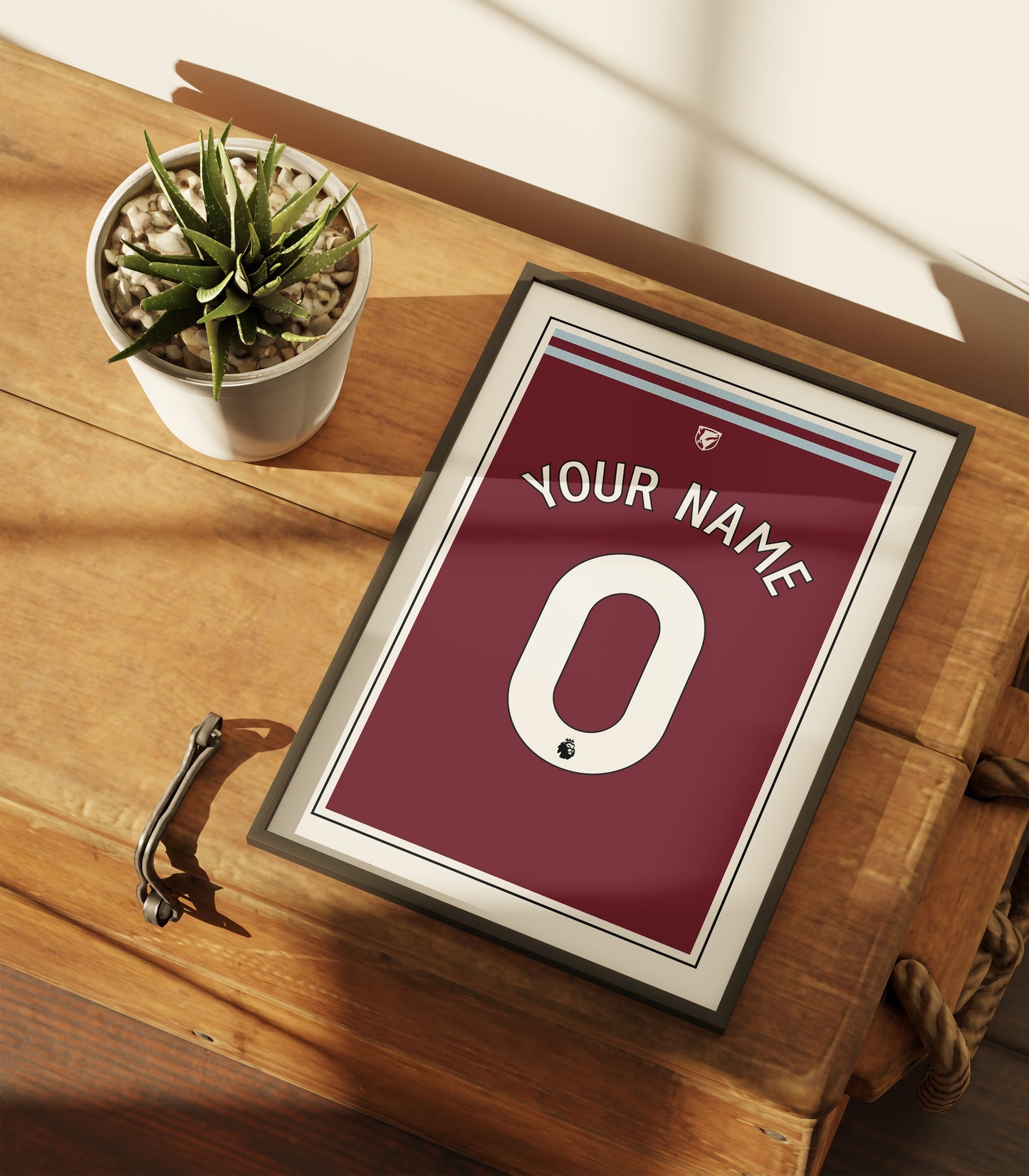 West Ham United Shirt 24/25 Customisable Poster