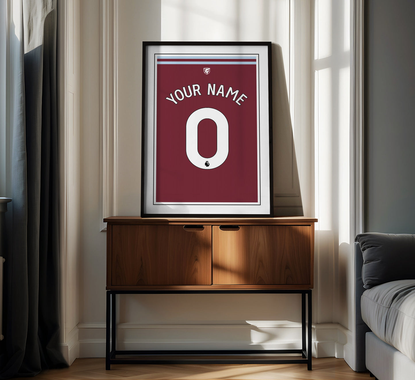 West Ham United Shirt 24/25 Customisable Poster