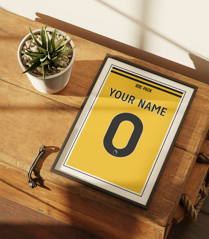 Wolves Shirt 24/25 Customisable Poster