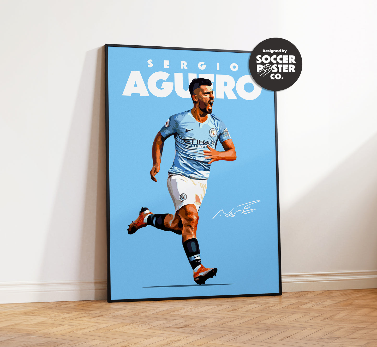 Sergio Aguero 4K Poster