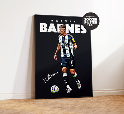 Harvey Barnes 24/25 4K Poster