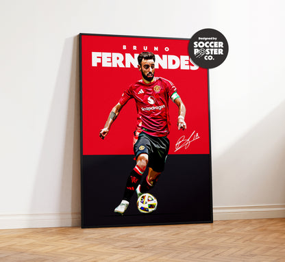 Bruno Fernandes 24/25 4K Poster