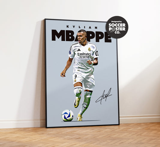 Kylian Mbappe 24/25 4K Poster