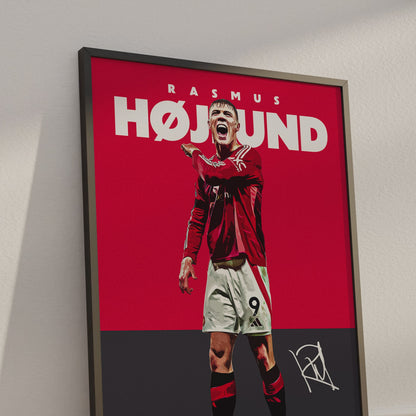 Rasmus Hojlund 24/25 4K Poster