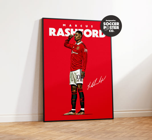 Marcus Rashford 4K Poster