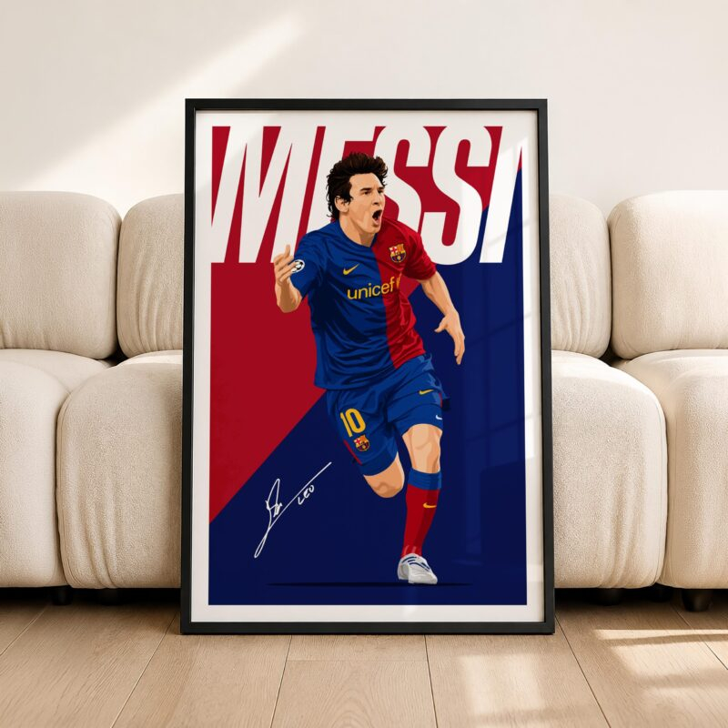 Lionel Messi 2009 Poster