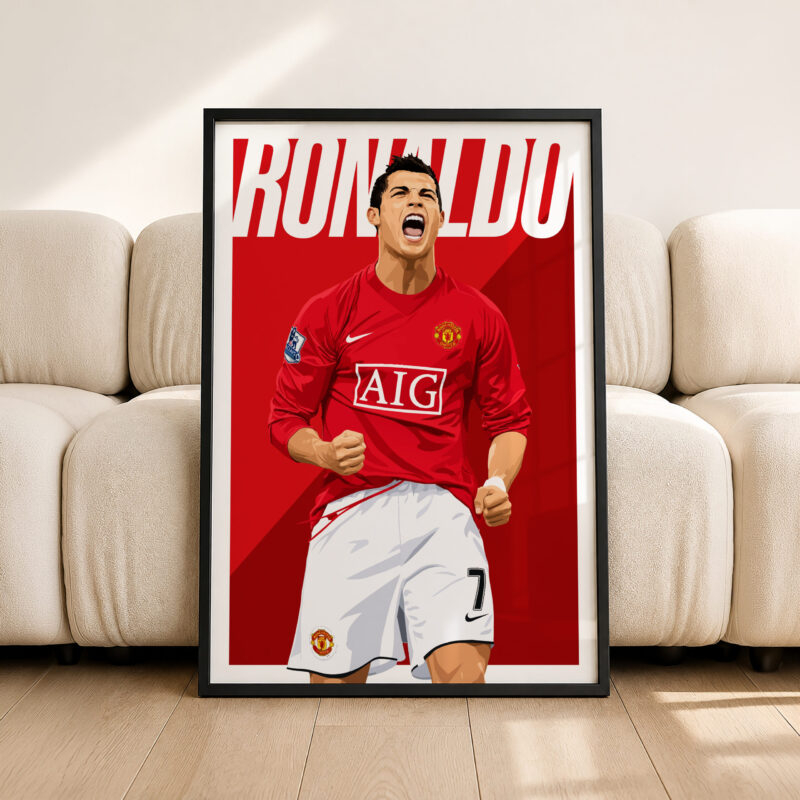 Cristiano Ronaldo 2008 Poster