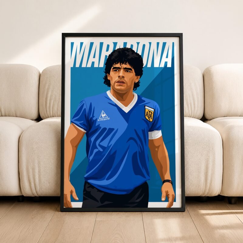 Diego Maradona (Argentina) 1986 Poster