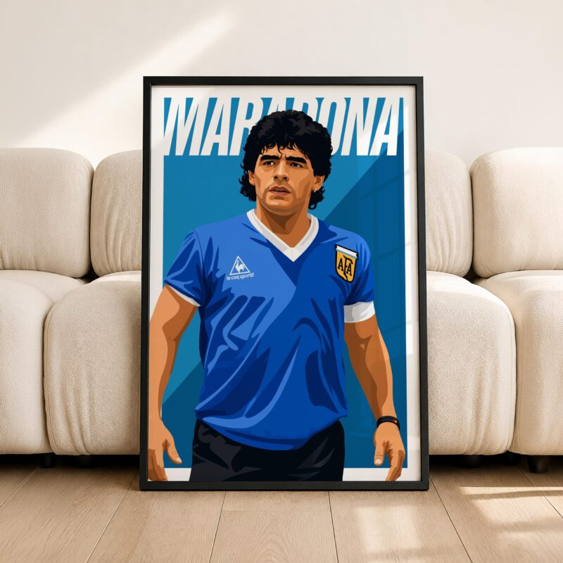 Diego Maradona (Argentina) 1986 Poster