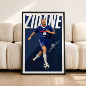 Zinedine Zidane (France) 2008 Poster